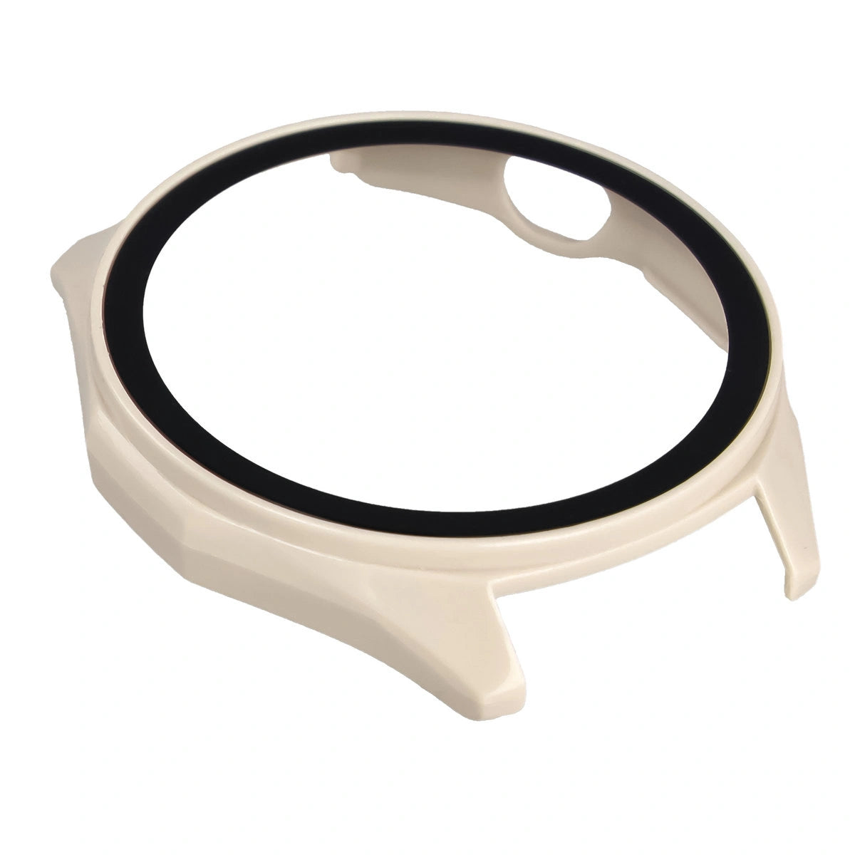 Schutzhülle mit Glas für Huawei Watch GT6 46 mm. Bizon Case+Glass Watch, Beige