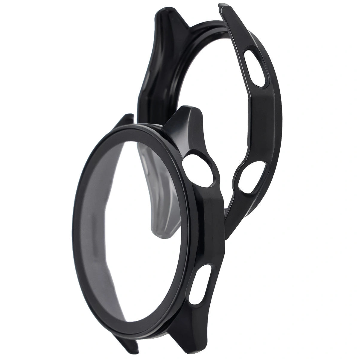 Schutzhülle mit Glas für Huawei Watch GT6 46 mm. Bizon Case+Glass Watch, Schwarz