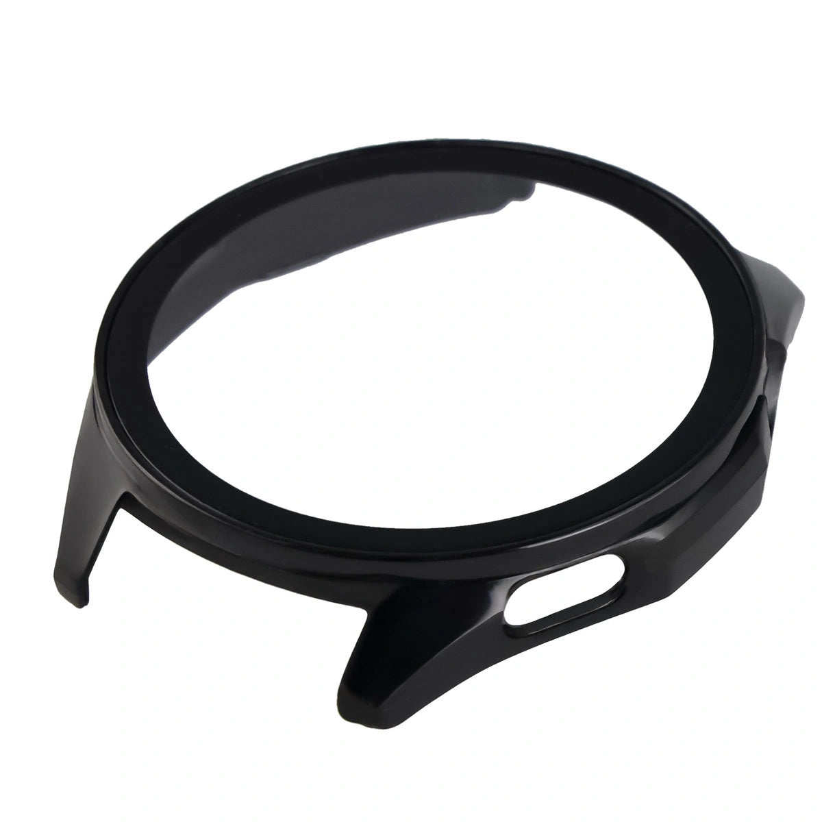 Schutzhülle mit Glas für Huawei Watch GT6 46 mm. Bizon Case+Glass Watch, Schwarz