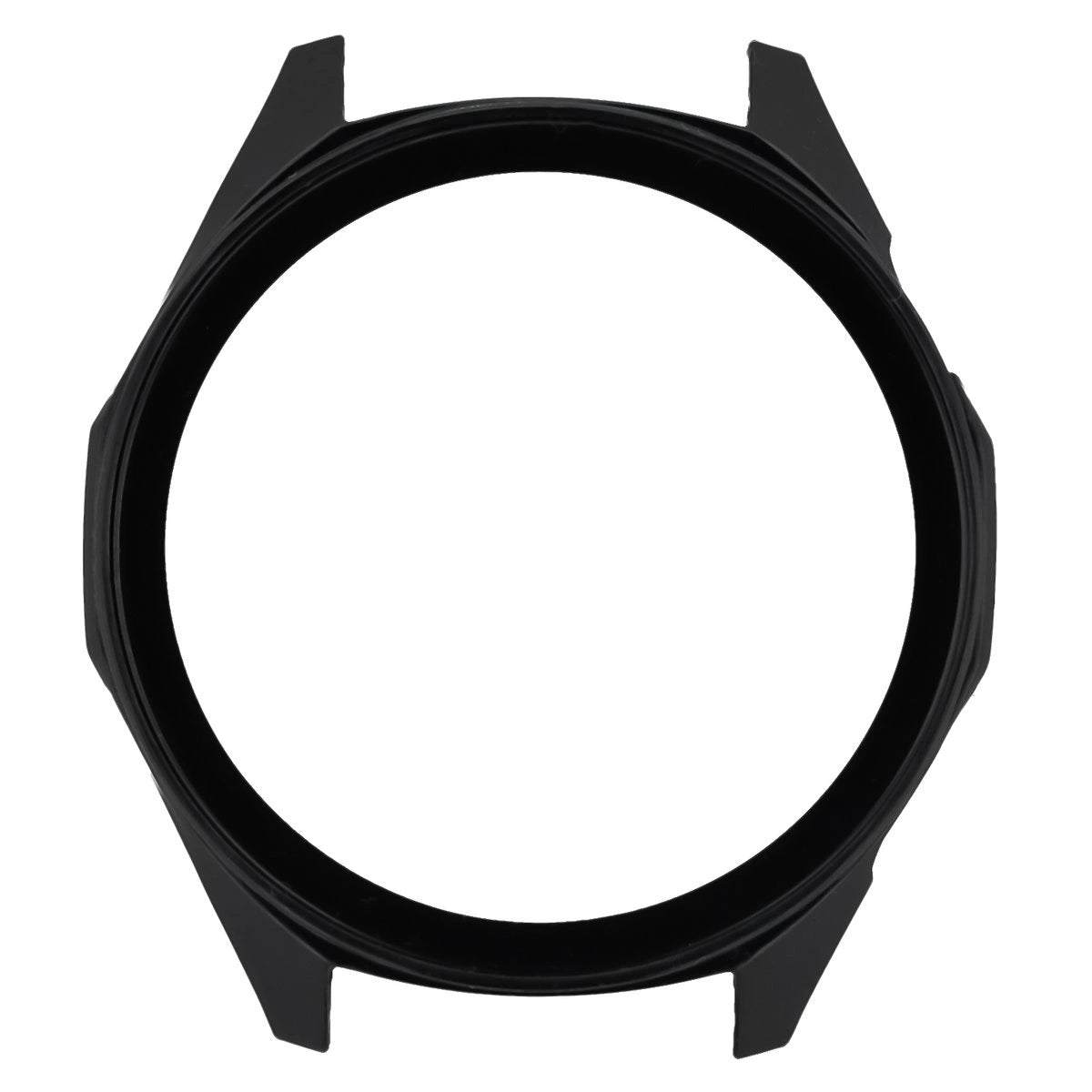 Schutzhülle mit Glas für Huawei Watch GT6 46 mm. Bizon Case+Glass Watch, Schwarz