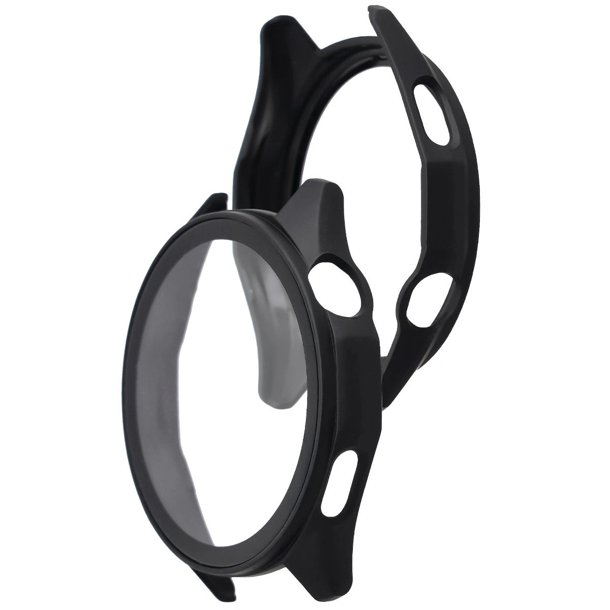 Schutzhülle mit Glas für Huawei Watch GT6 46 mm. Bizon Case+Glass Watch, Matt Schwarz