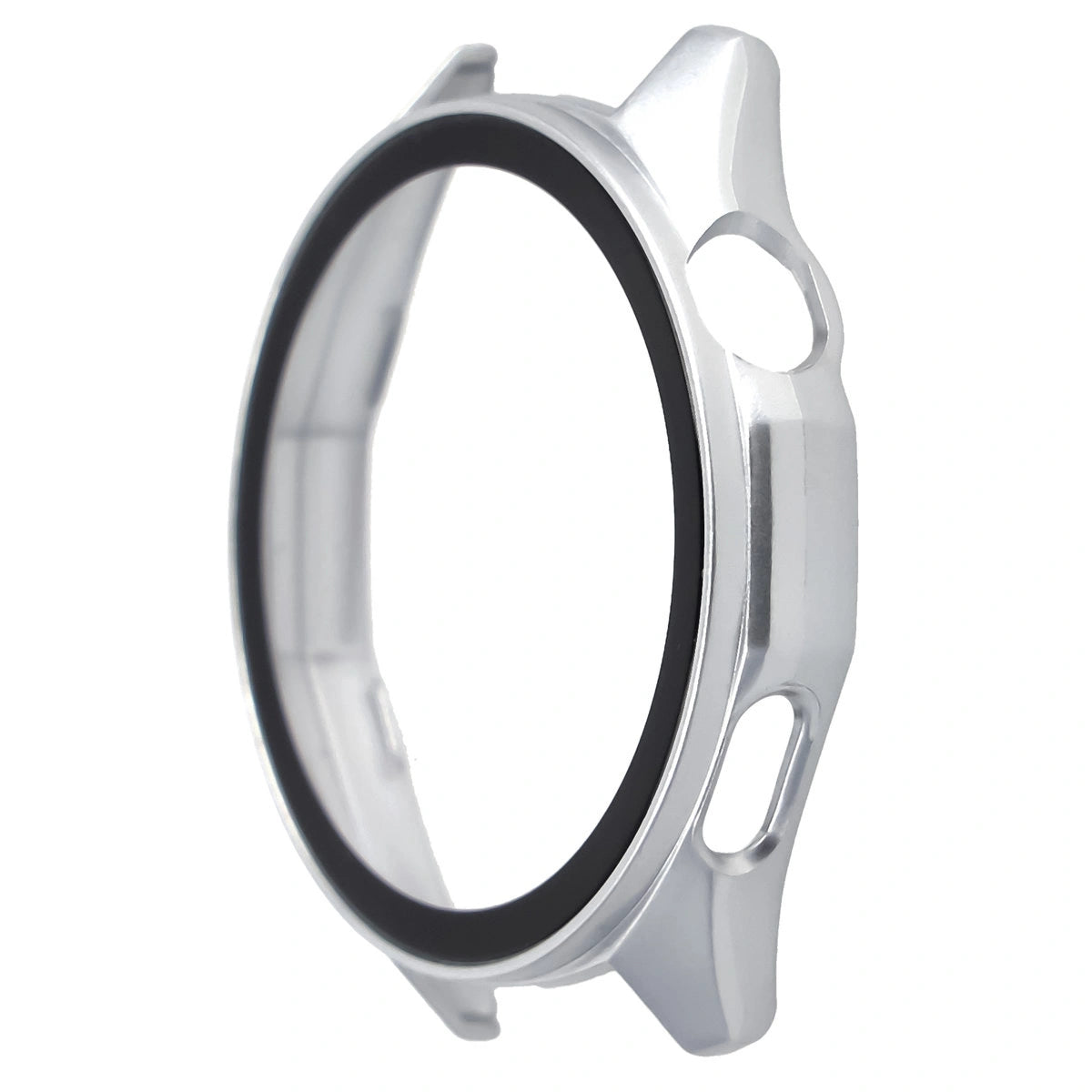 Schutzhülle mit Glas für Huawei Watch GT6 46 mm. Bizon Case+Glass Watch, Matt Silber