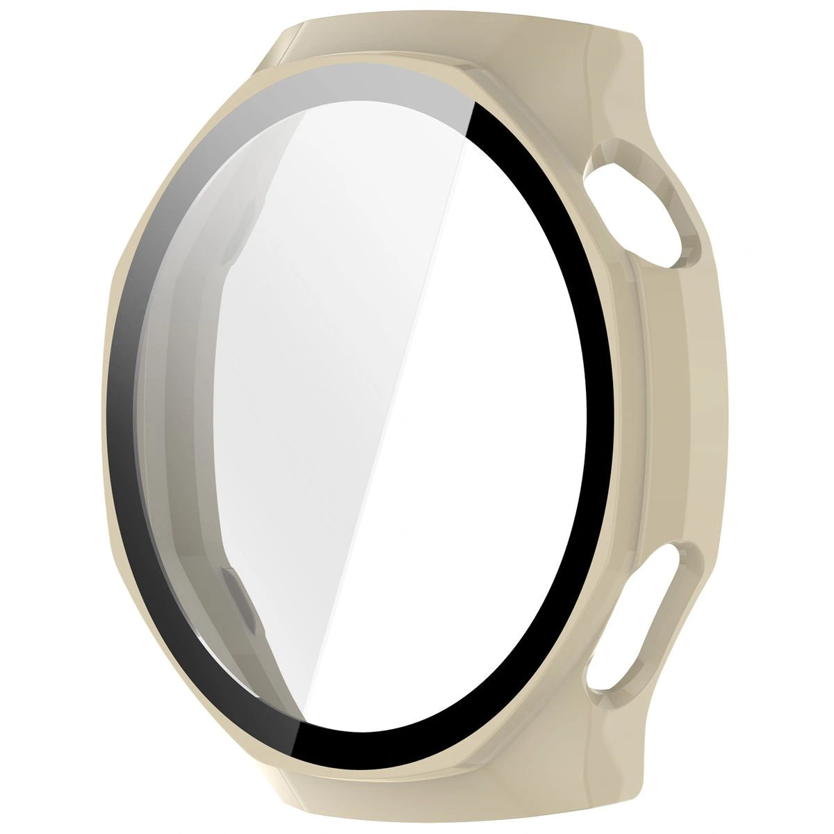 Schutzhülle mit Glas für Huawei Watch GT6 Pro 46 mm, Bizon Case Watch Adamo, Beige