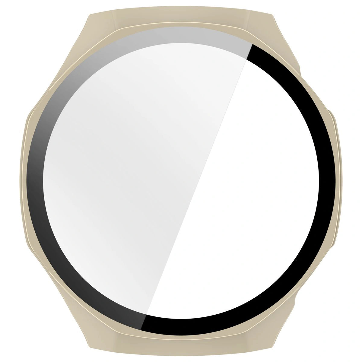Schutzhülle mit Glas für Huawei Watch GT6 Pro 46 mm, Bizon Case Watch Adamo, Beige