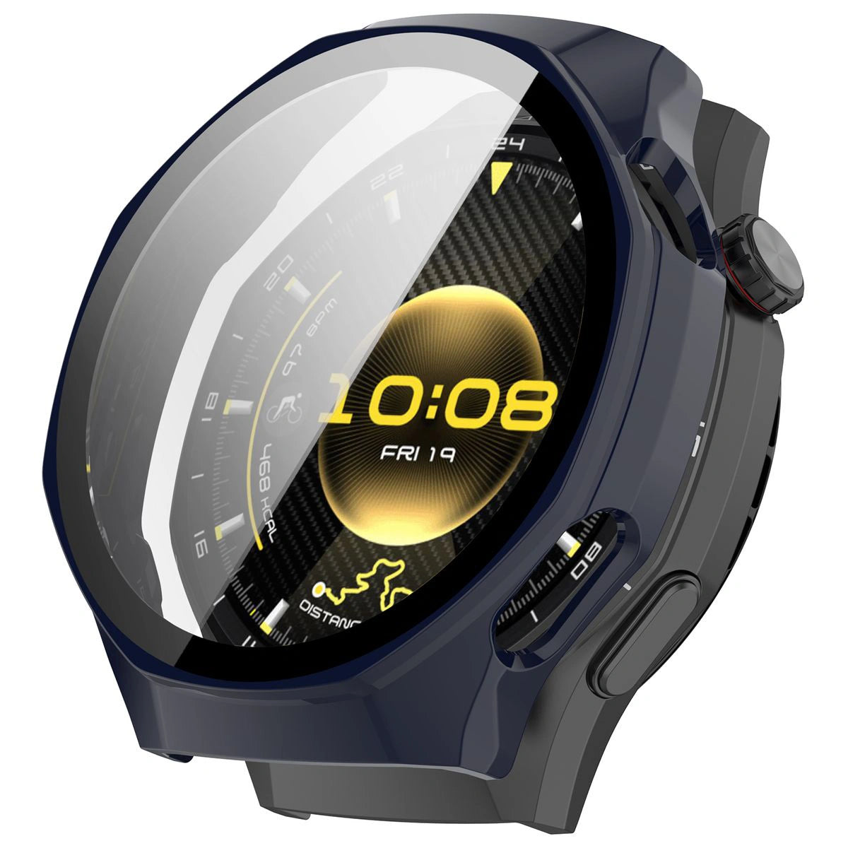 Schutzhülle mit Glas für Huawei Watch GT6 Pro 46 mm, Bizon Case Watch Adamo, Blau