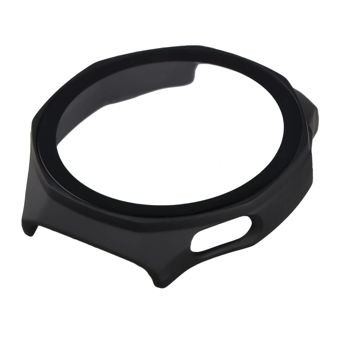 Schutzhülle mit Glas für Huawei Watch GT6 Pro 46 mm, Bizon Case Watch Adamo, Mattes Schwarz