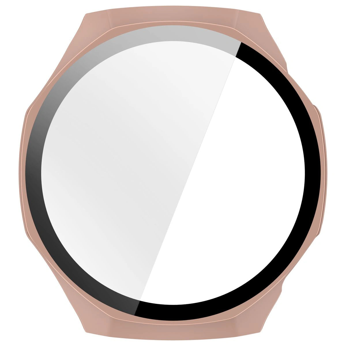 Schutzhülle mit Glas für Huawei Watch GT6 Pro 46 mm, Bizon Case Watch Adamo, Rosa