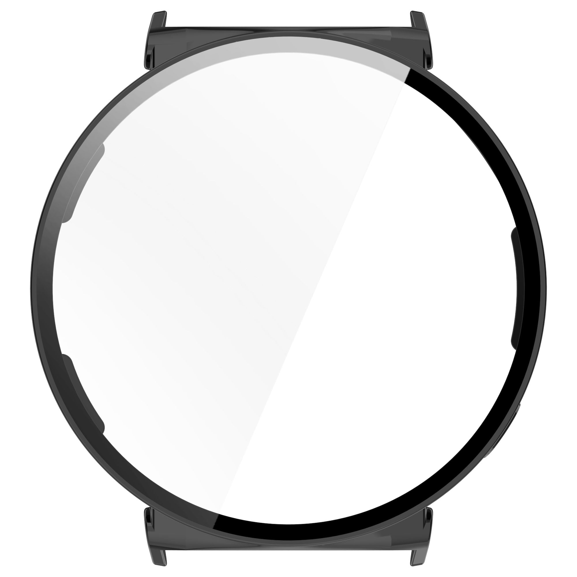 Schutzhülle mit Glas für Huawei Watch GT 5 41 mm, Bizon Case+Glass Watch, Schwarz