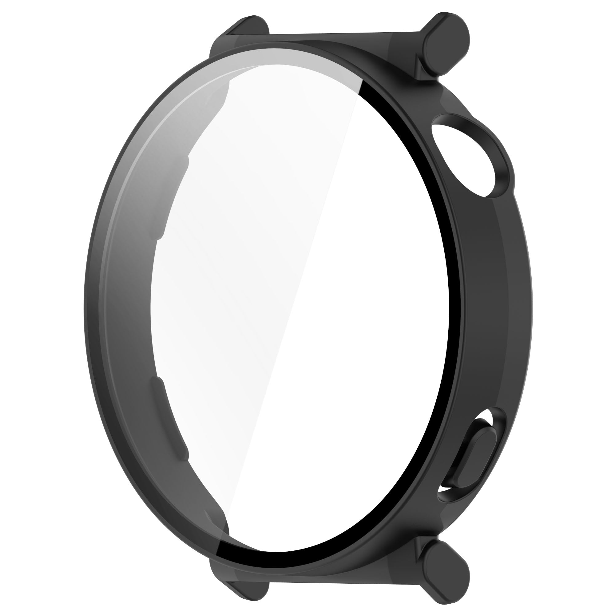 Schutzhülle mit Glas für Huawei Watch GT 5 41 mm, Bizon Case+Glass Watch, mattes Schwarz