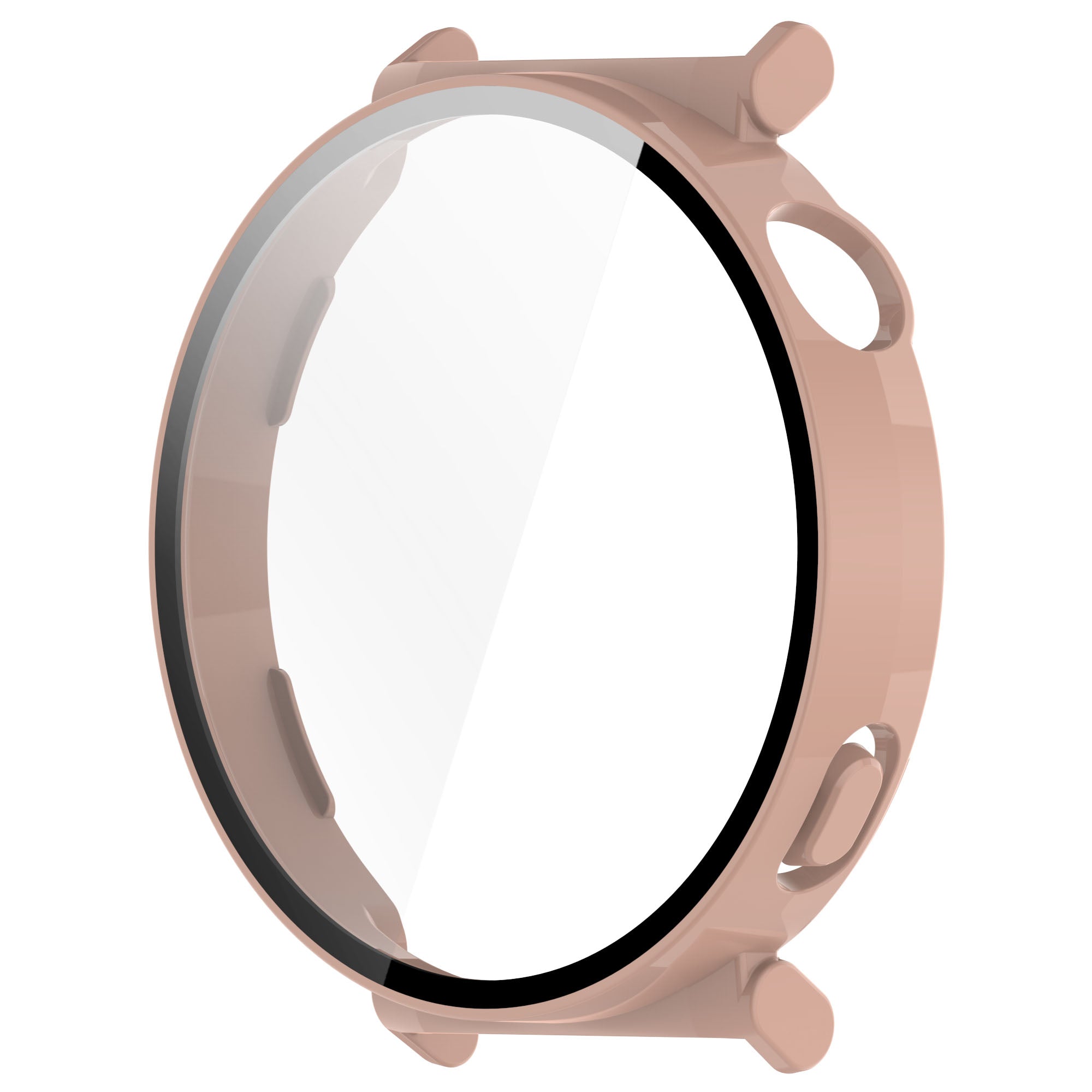 Schutzhülle mit Glas für Huawei Watch GT 5 41 mm, Bizon Case+Glass Watch, Rosa
