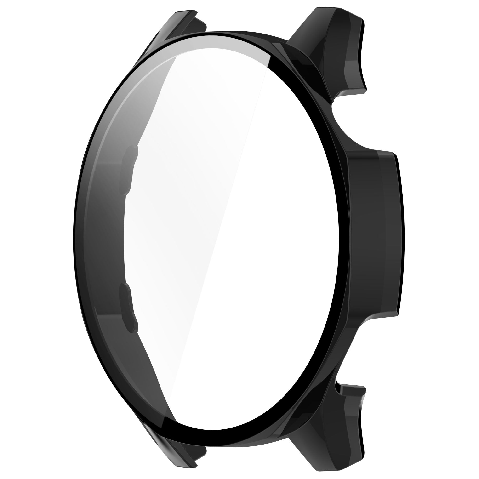Schutzhülle mit Glas für Huawei Watch GT 5 46 mm, Bizon Case+Glass Watch, Schwarz
