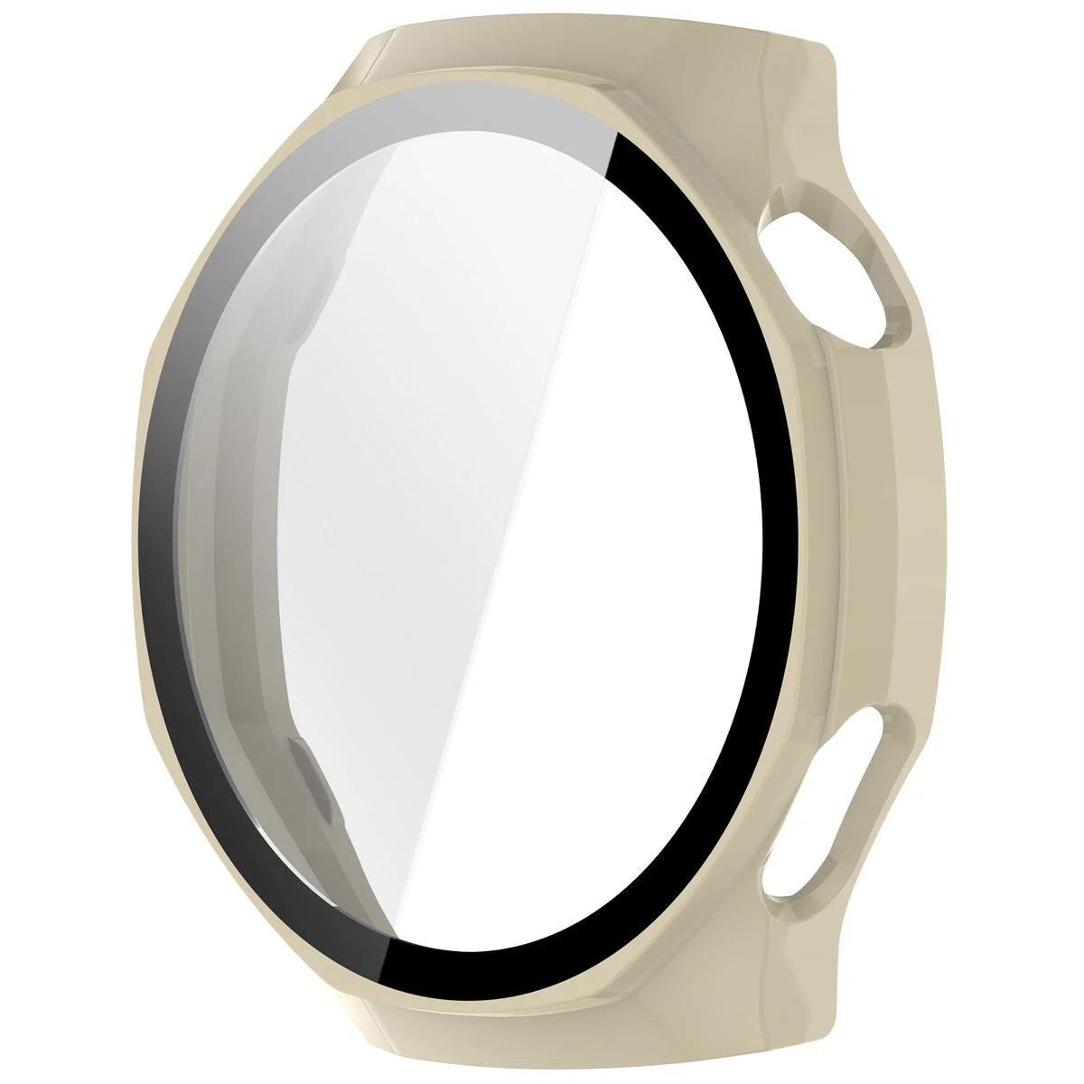 Schutzhülle mit Glas für Huawei Watch GT 7 Pro 46 mm, Bizon Case Watch Adamo, Beige (3/8)