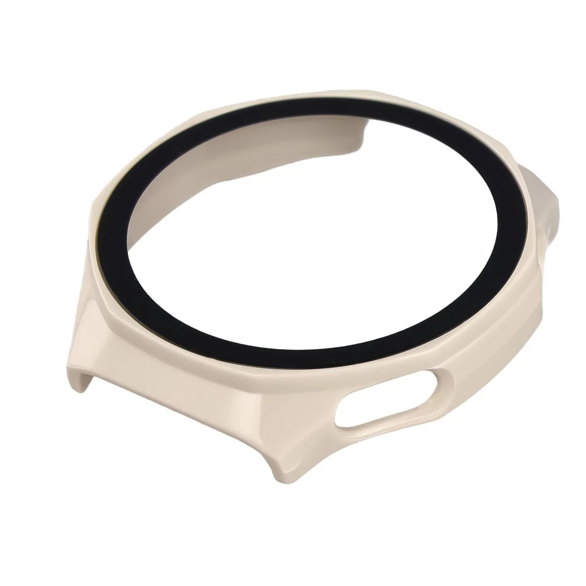 Schutzhülle mit Glas für Huawei Watch GT 7 Pro 46 mm, Bizon Case Watch Adamo, Beige (6/8)