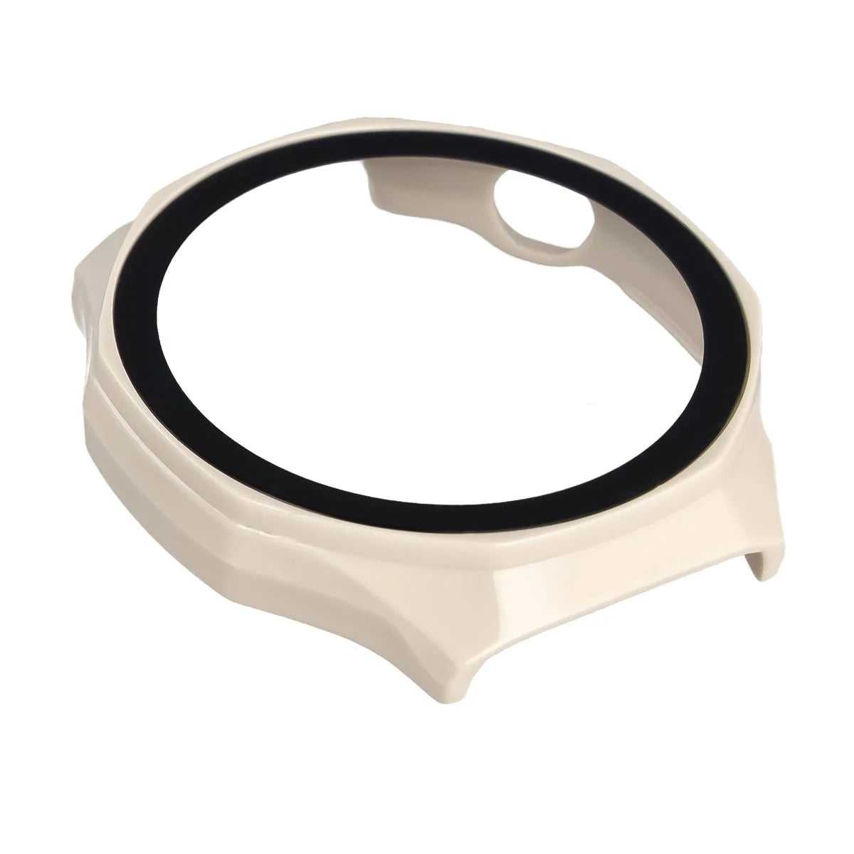 Schutzhülle mit Glas für Huawei Watch GT 7 Pro 46 mm, Bizon Case Watch Adamo, Beige (7/8)