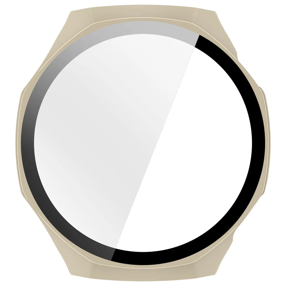 Schutzhülle mit Glas für Huawei Watch GT 7 Pro 46 mm, Bizon Case Watch Adamo, Beige (8/8)