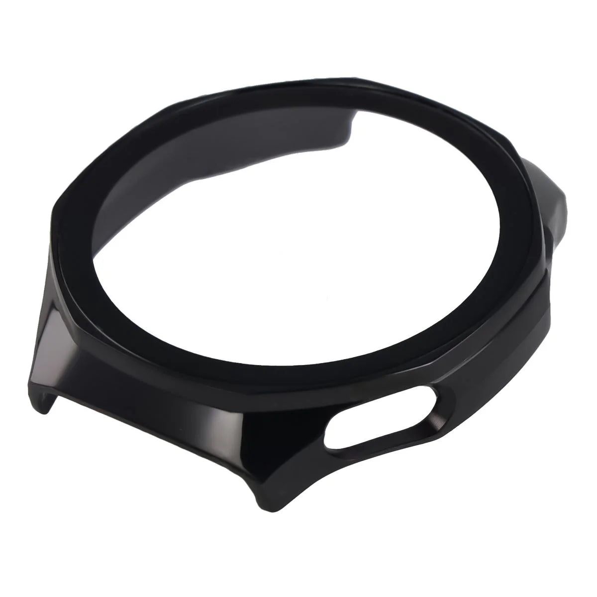 Schutzhülle mit Glas für Huawei Watch GT 7 Pro 46 mm, Bizon Case Watch Adamo, Schwarz (6/8)