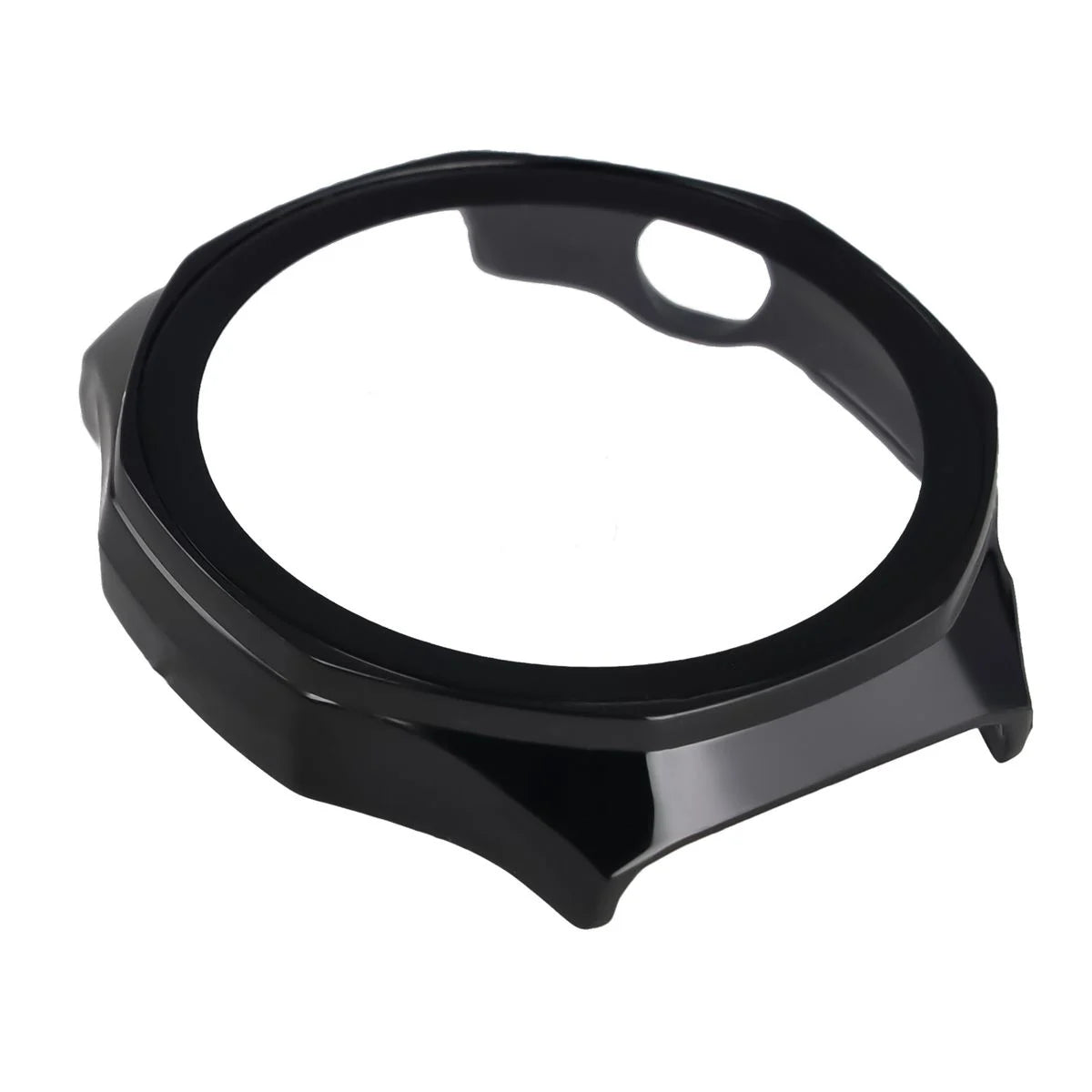 Schutzhülle mit Glas für Huawei Watch GT 7 Pro 46 mm, Bizon Case Watch Adamo, Schwarz (7/8)