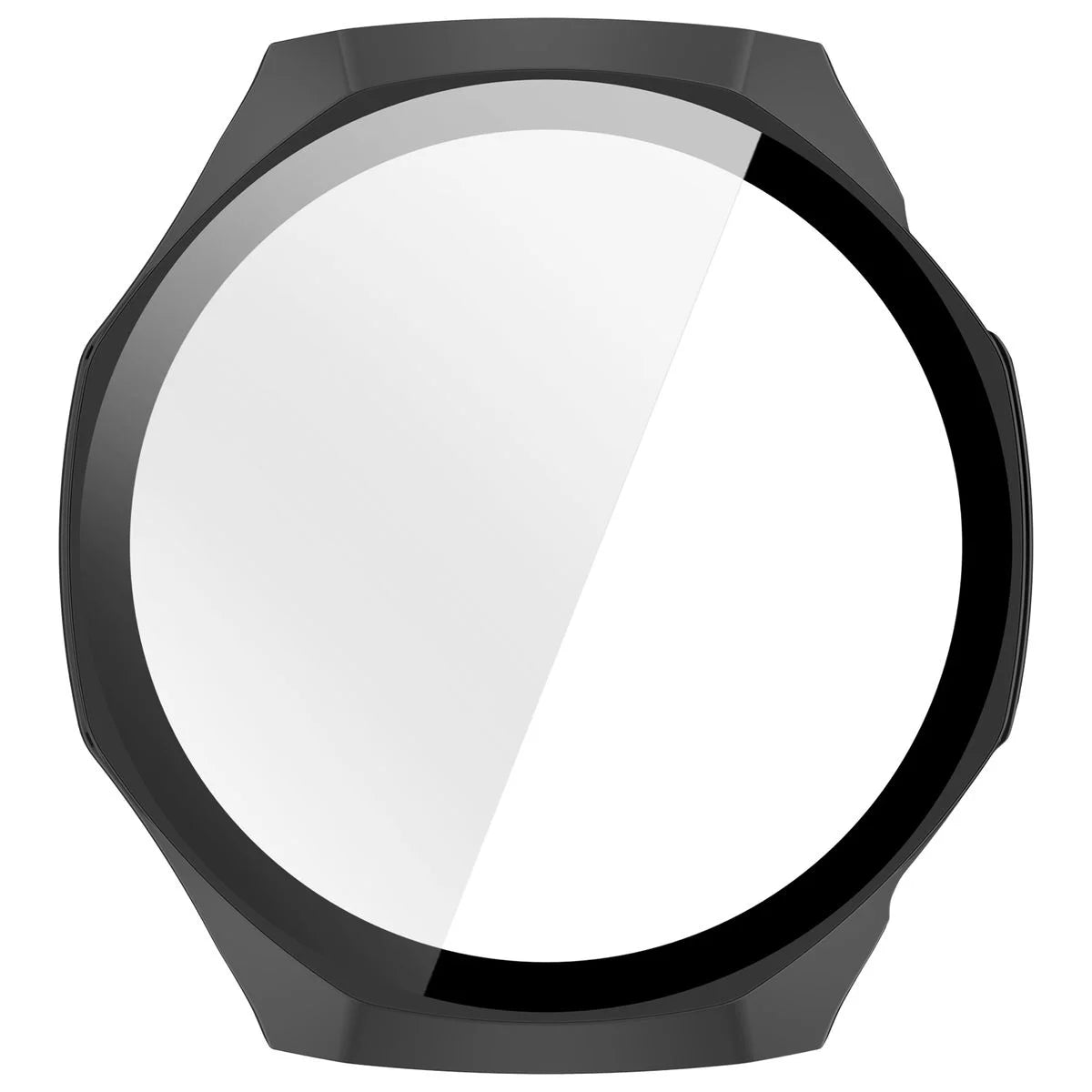 Schutzhülle mit Glas für Huawei Watch GT 7 Pro 46 mm, Bizon Case Watch Adamo, Schwarz (8/8)