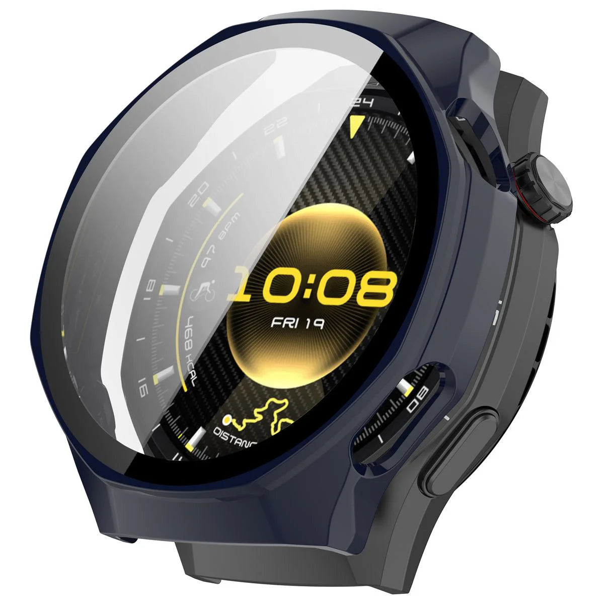 Schutzhülle mit Glas für Huawei Watch GT 7 Pro 46 mm, Bizon Case Watch Adamo, Blau (4/8)