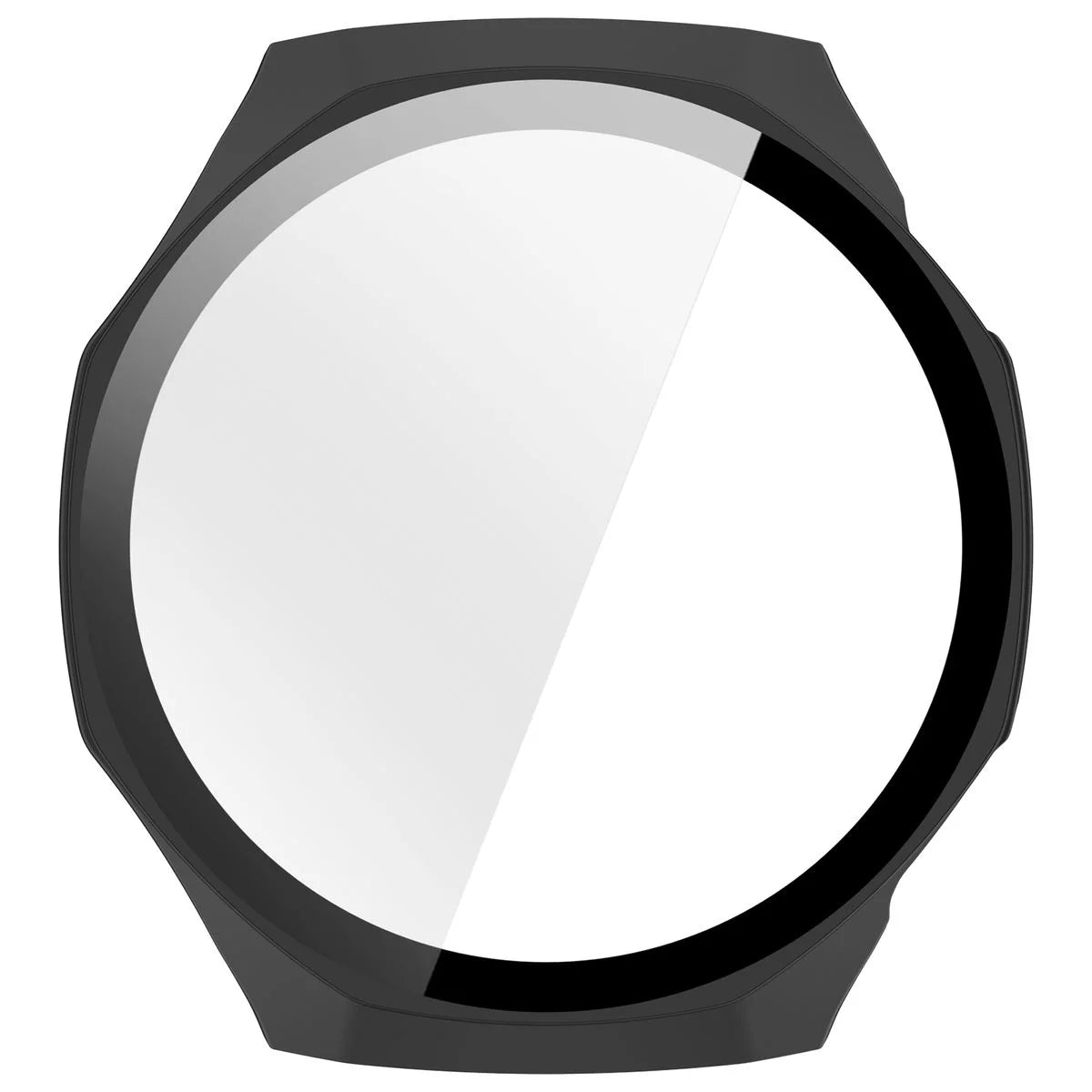 Schutzhülle mit Glas für Huawei Watch GT 7 Pro 46 mm, Bizon Case Watch Adamo, mattes Schwarz (8/8)
