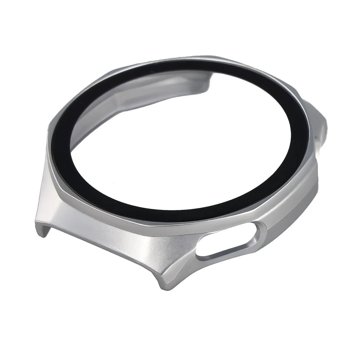 Schutzhülle mit Glas für Huawei Watch GT 7 Pro 46 mm, Bizon Case Watch Adamo, mattes Silbern (6/8)