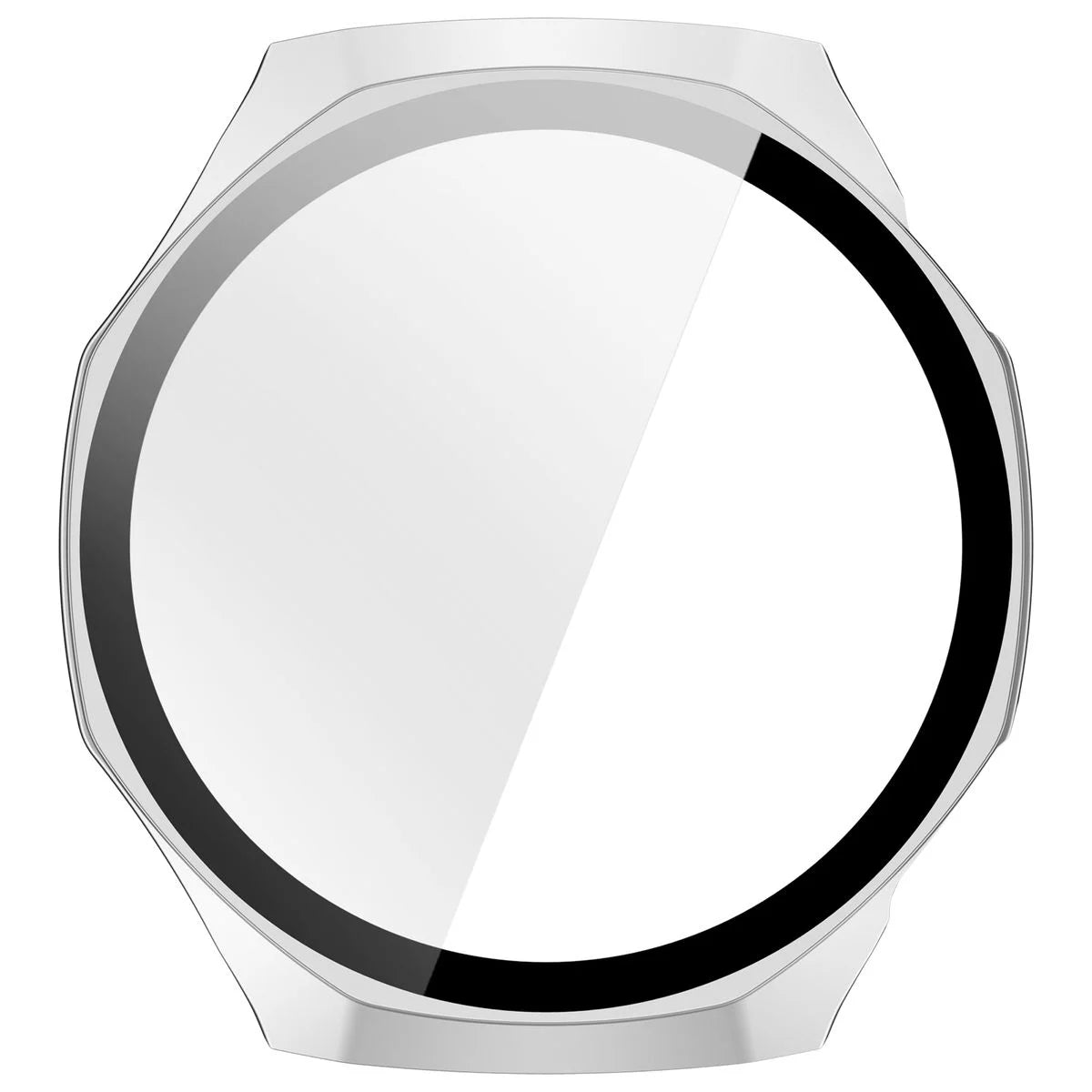 Schutzhülle mit Glas für Huawei Watch GT 7 Pro 46 mm, Bizon Case Watch Adamo, mattes Silbern (8/8)