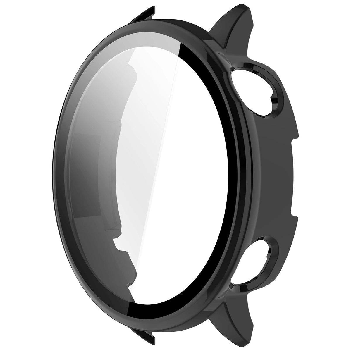 Schutzhülle mit Glas für OnePlus Watch 3 43 mm, Bizon Case+Glass Watch, Schwarz