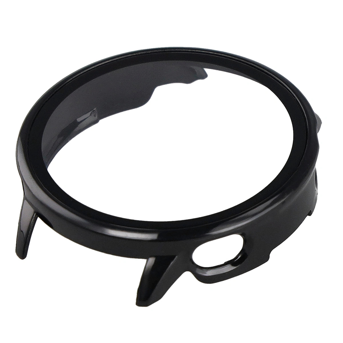 Schutzhülle mit Glas für OnePlus Watch 3 43 mm, Bizon Case+Glass Watch, Schwarz