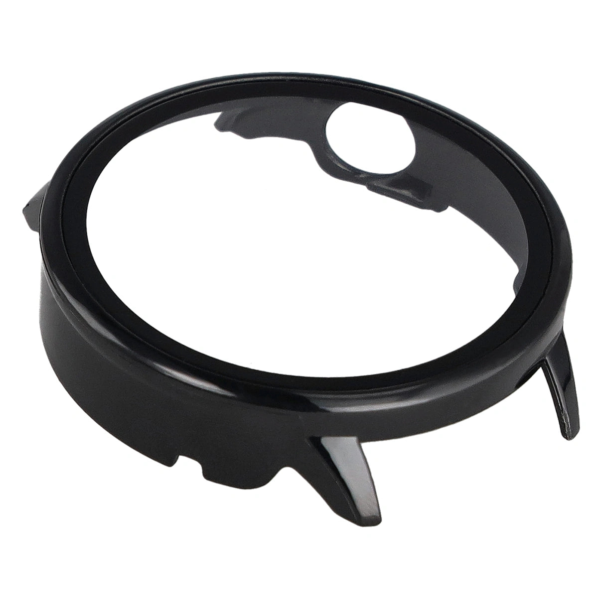 Schutzhülle mit Glas für OnePlus Watch 3 43 mm, Bizon Case+Glass Watch, Schwarz