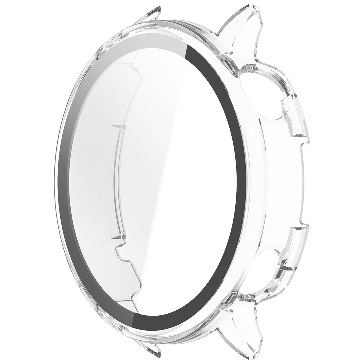 Schutzhülle mit Glas für OnePlus Watch 3 43 mm, Bizon Case+Glass Watch, Transparent