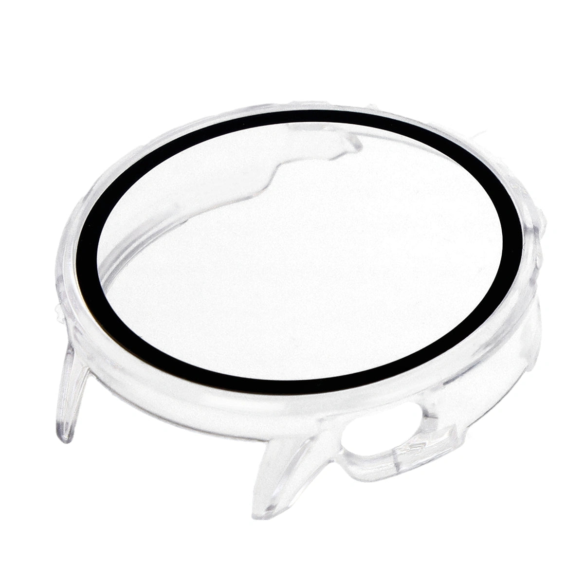 Schutzhülle mit Glas für OnePlus Watch 3 43 mm, Bizon Case+Glass Watch, Transparent