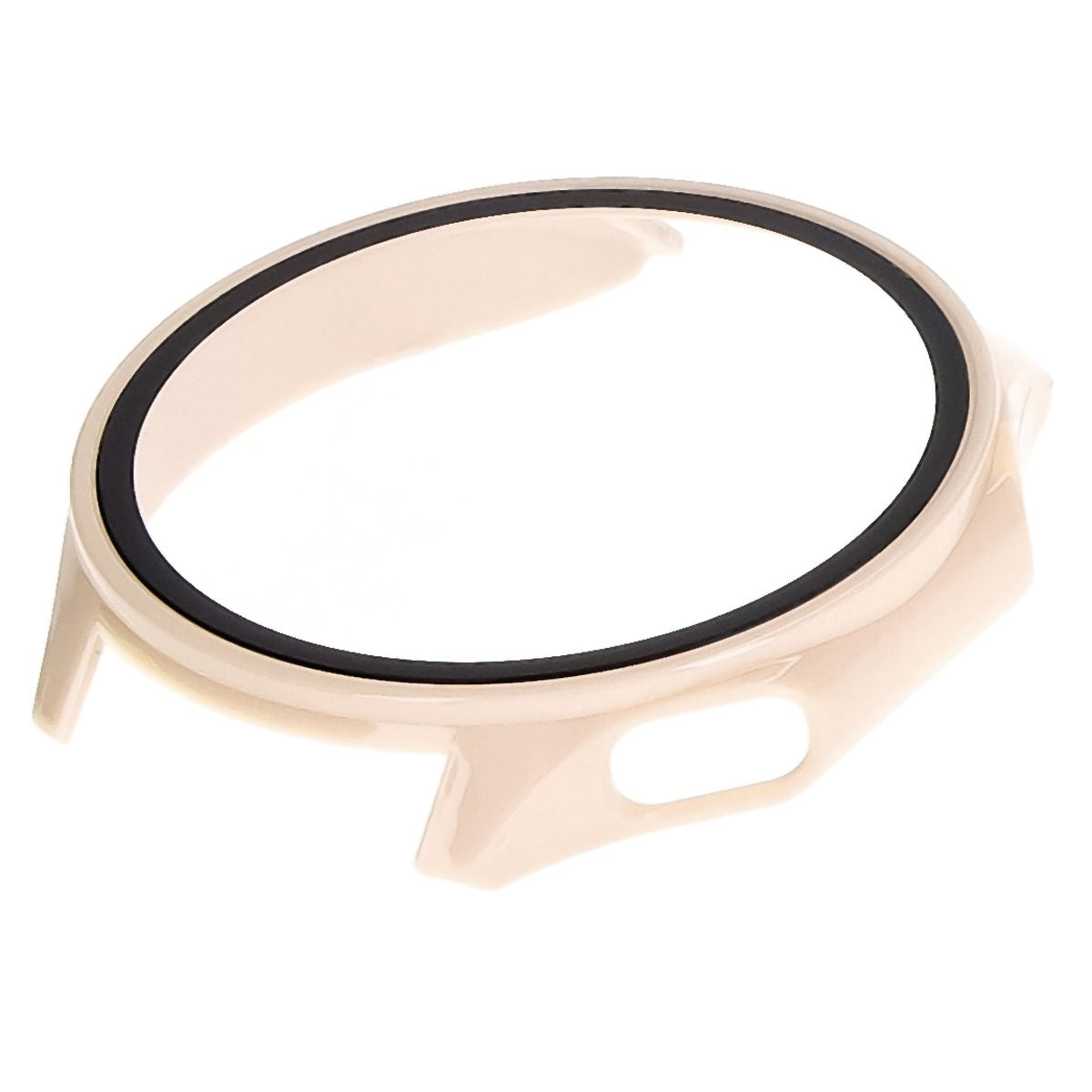 Schutzhülle mit Glas für OnePlus Watch 3 / Oppo Watch X2, Bizon Case Watch Adamo, Beige
