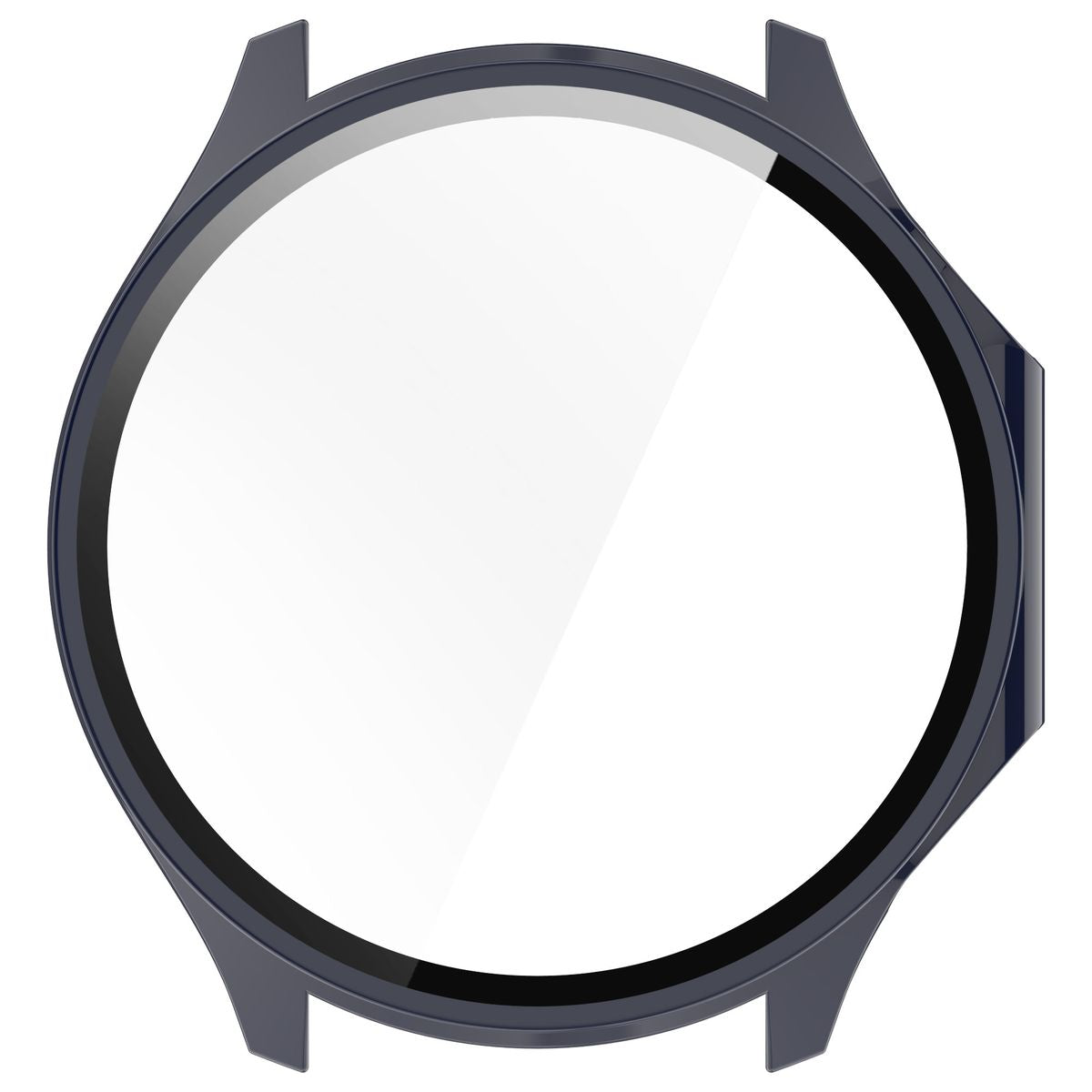 Schutzhülle mit Glas für OnePlus Watch 3 / Oppo Watch X2, Bizon Case Watch Adamo, Blau