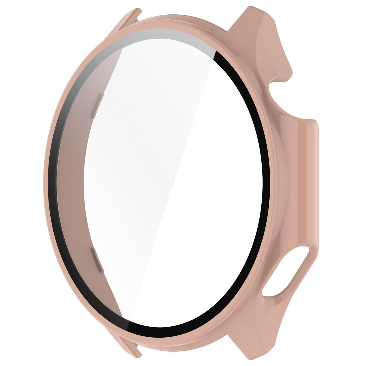 Schutzhülle mit Glas für OnePlus Watch 3 / Oppo Watch X2, Bizon Case Watch Adamo, Rosa