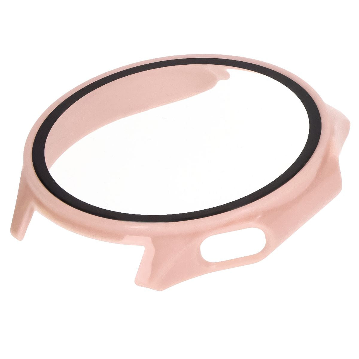 Schutzhülle mit Glas für OnePlus Watch 3 / Oppo Watch X2, Bizon Case Watch Adamo, Rosa