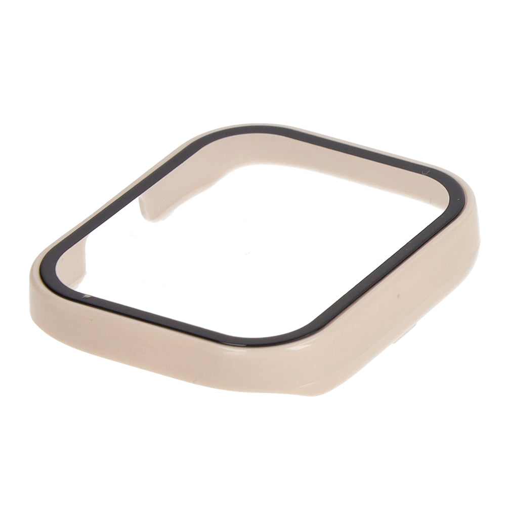 Schutzhülle Bizon Case+Glass Set für Xiaomi Redmi Watch 3, Beige