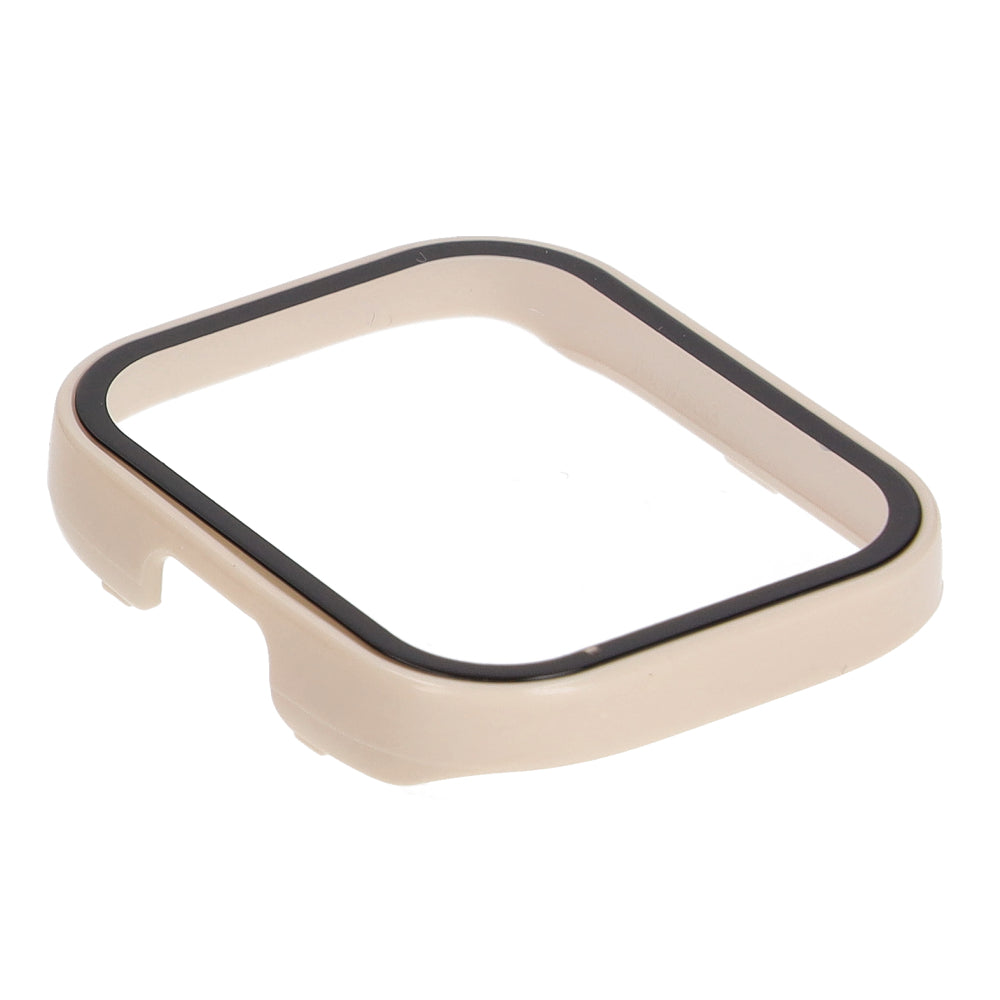 Schutzhülle Bizon Case+Glass Set für Xiaomi Redmi Watch 3, Beige