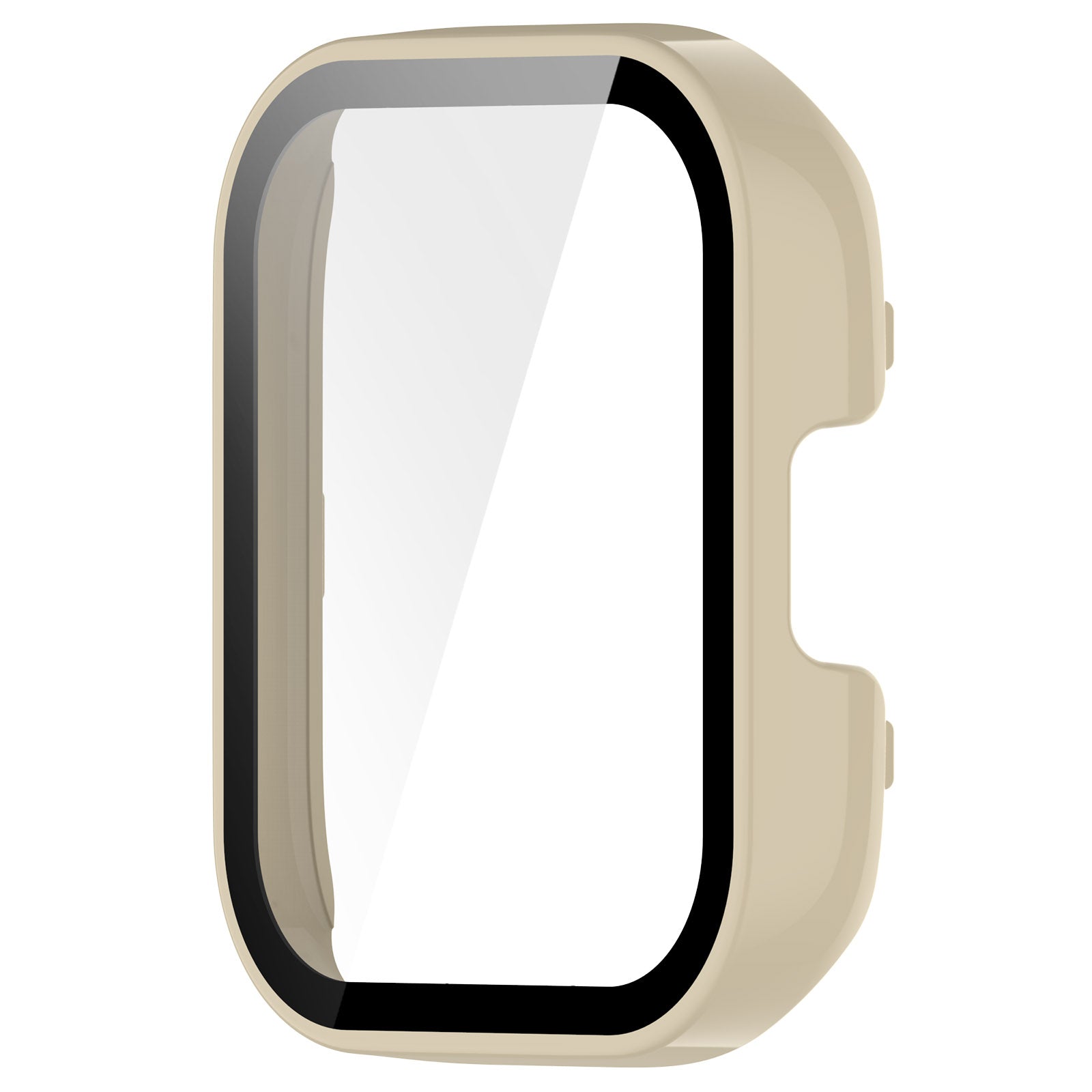 Schutzhülle Bizon Case+Glass Set für Xiaomi Redmi Watch 3, Beige