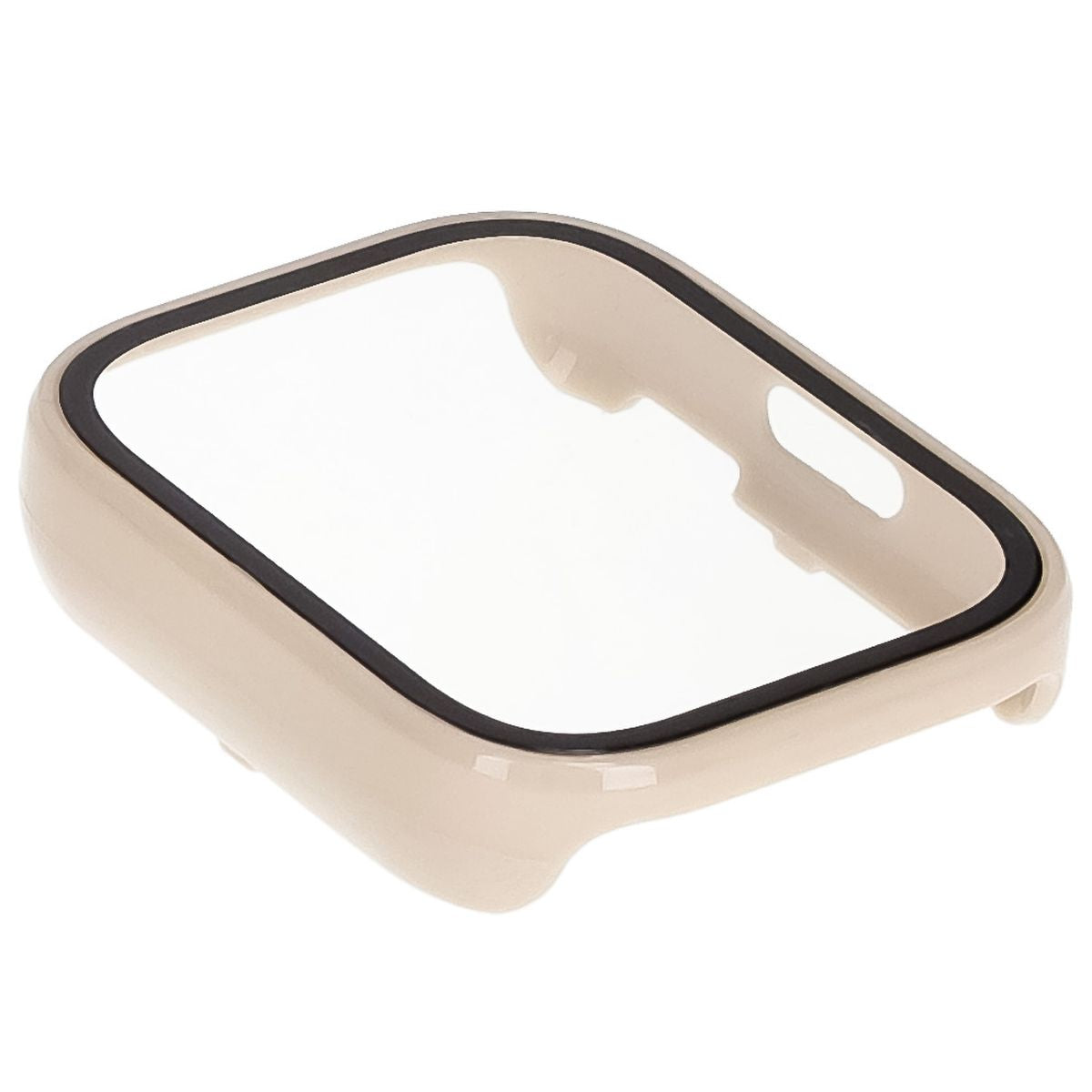 Schutzhülle mit Glas für Xiaomi Redmi Watch 5 Active, Bizon Case+Glass Watch, Beige