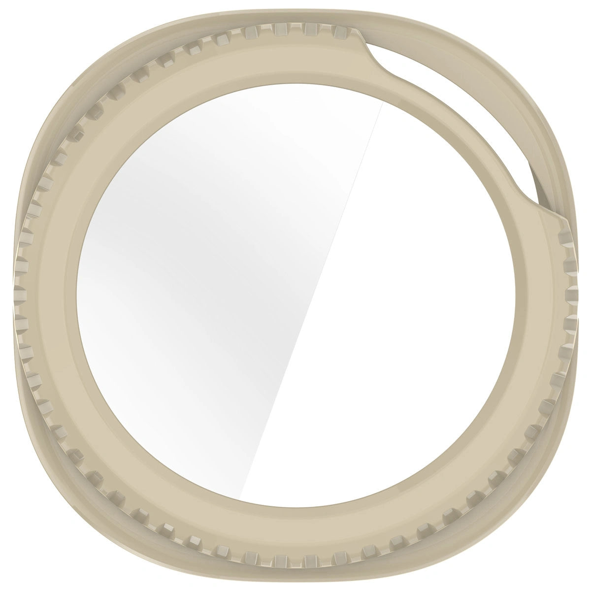 Schutzhülle mit Glas für Samsung Galaxy Watch 8 Classic 46 mm, Bizon Case+Glass Watch, Beige