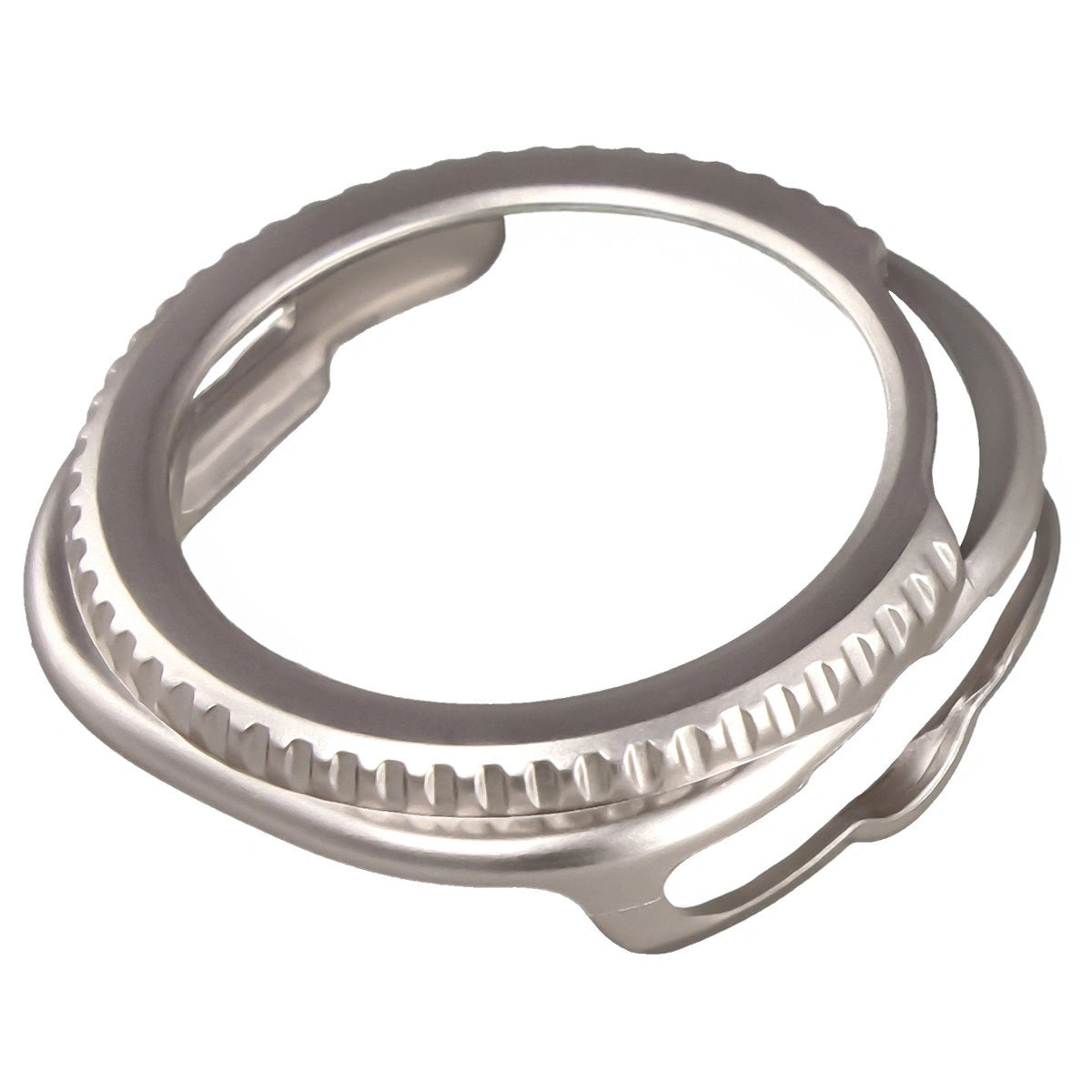 Schutzhülle mit Glas für Samsung Galaxy Watch 8 Classic 46 mm, Bizon Case+Glass Watch, Champagner