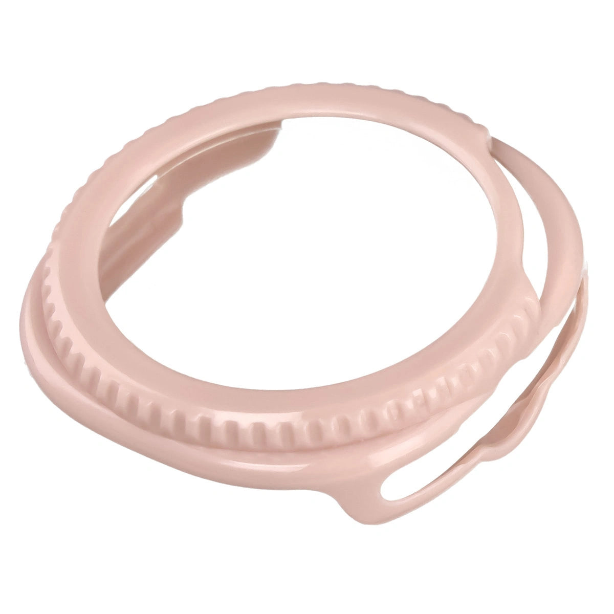 Schutzhülle mit Glas für Samsung Galaxy Watch 8 Classic 46 mm, Bizon Case+Glass Watch, Rosa