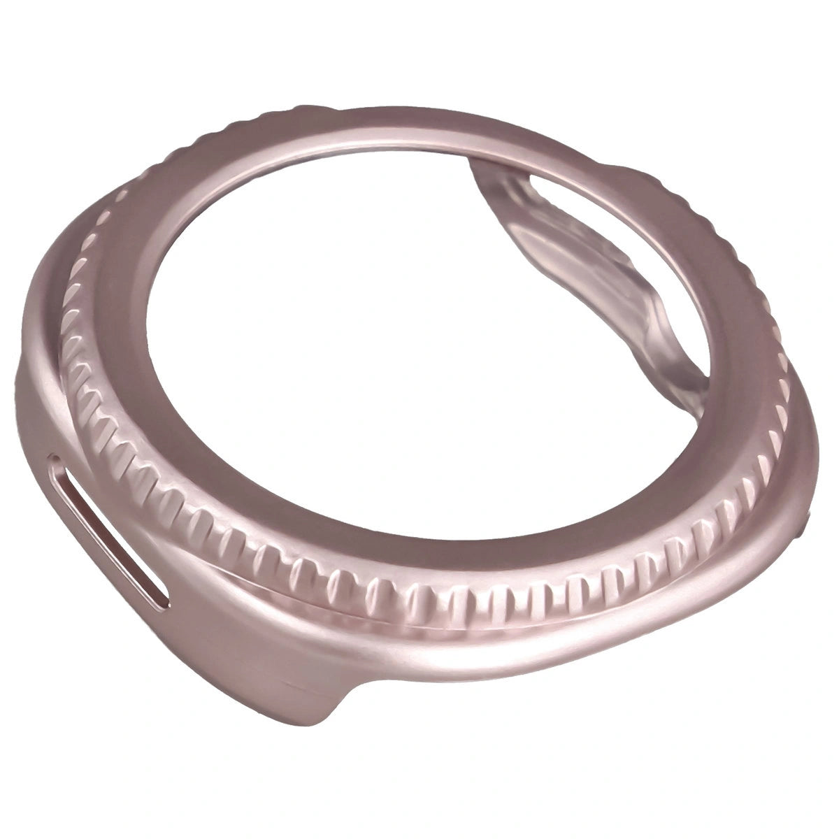 Schutzhülle mit Glas für Samsung Galaxy Watch 8 Classic 46 mm, Bizon Case+Glass Watch, Satin Rosa