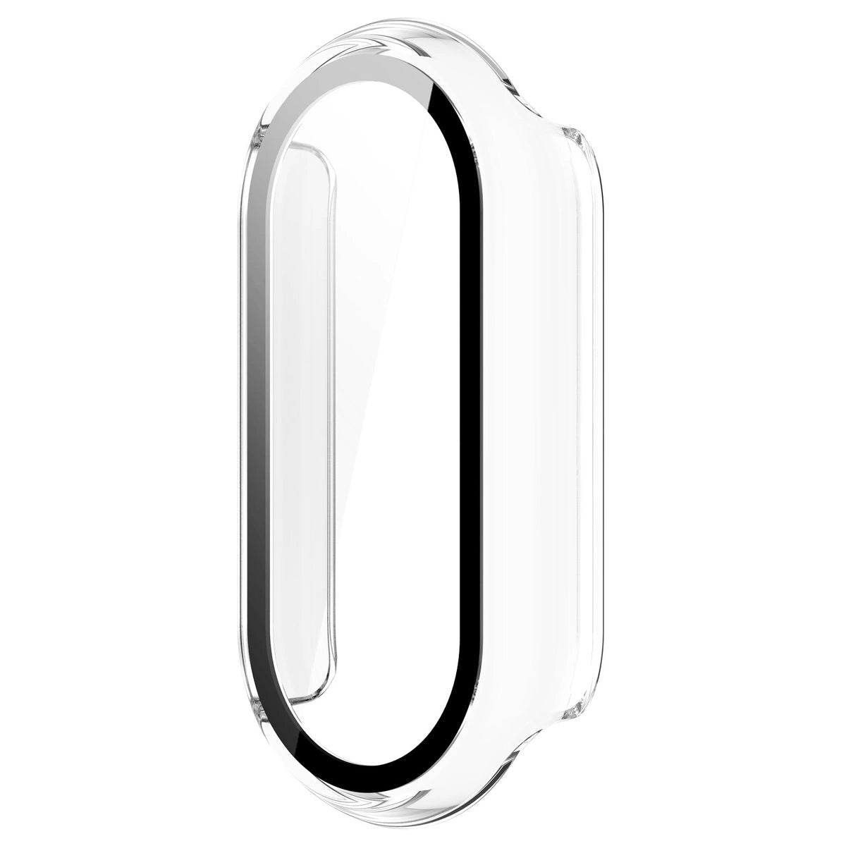 Schutzhülle mit Glas für Xiaomi Smart Band 10, Bizon Case Watch Adamo, Transparent