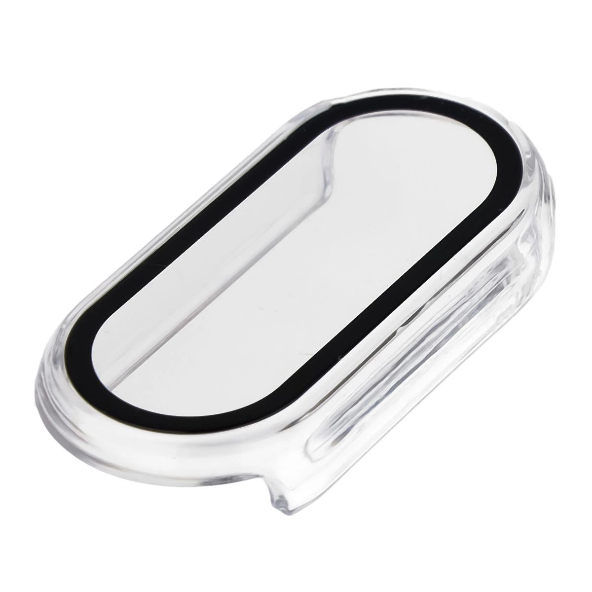 Schutzhülle mit Glas für Xiaomi Smart Band 10, Bizon Case Watch Adamo, Transparent