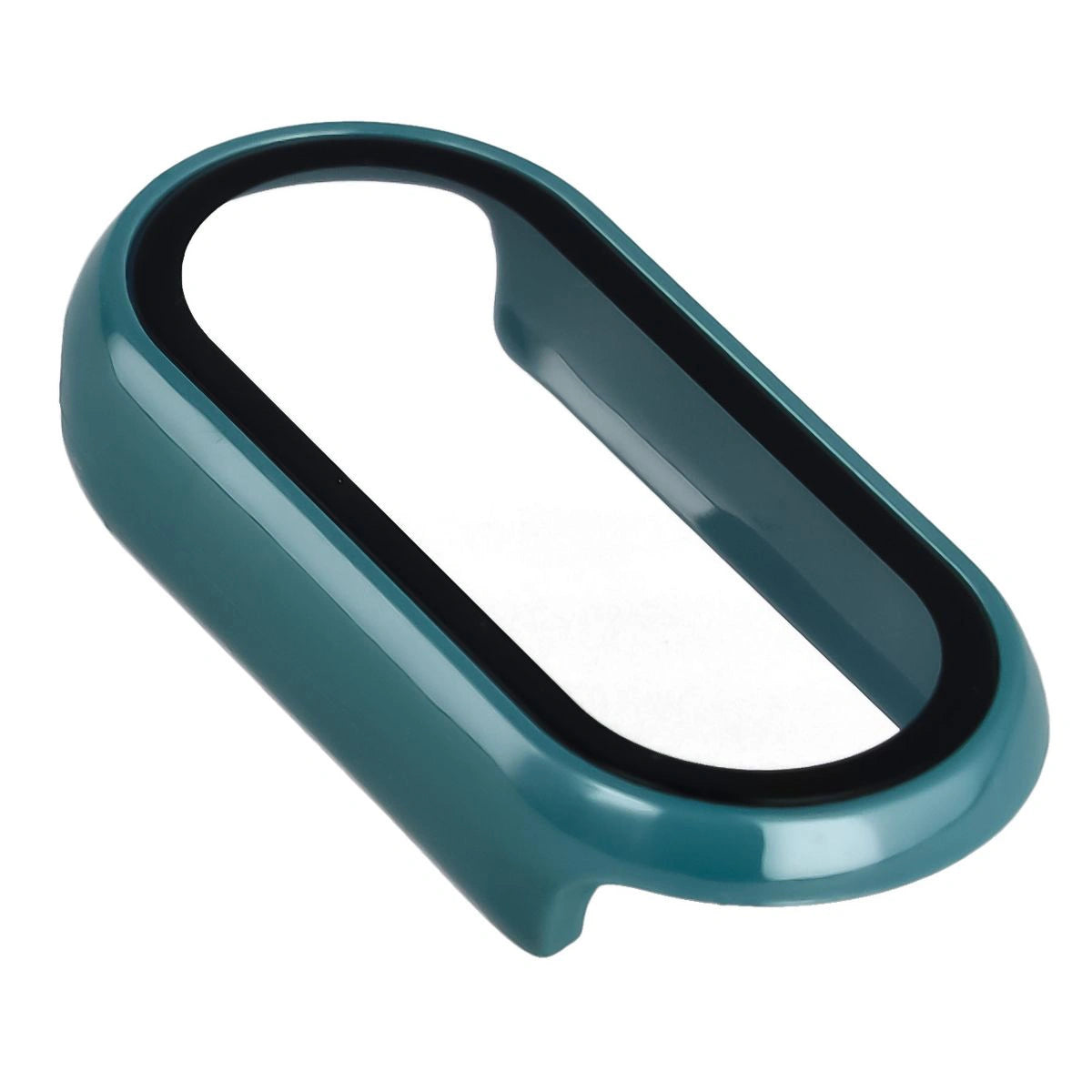 Schutzhülle mit Glas für Xiaomi Smart Band 10, Bizon Case Watch Adamo, Dunkelgrün