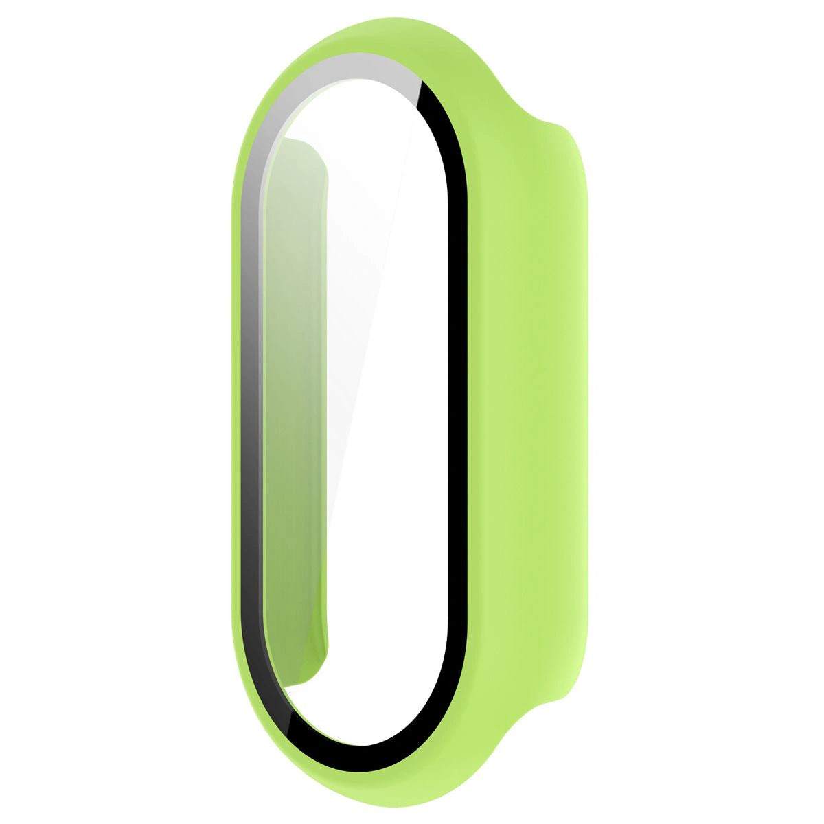Schutzhülle mit Glas für Xiaomi Smart Band 10, Bizon Case Watch Adamo, Hellgrün