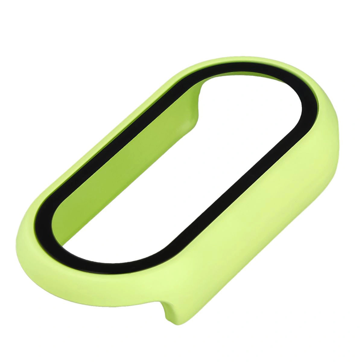 Schutzhülle mit Glas für Xiaomi Smart Band 10, Bizon Case Watch Adamo, Hellgrün