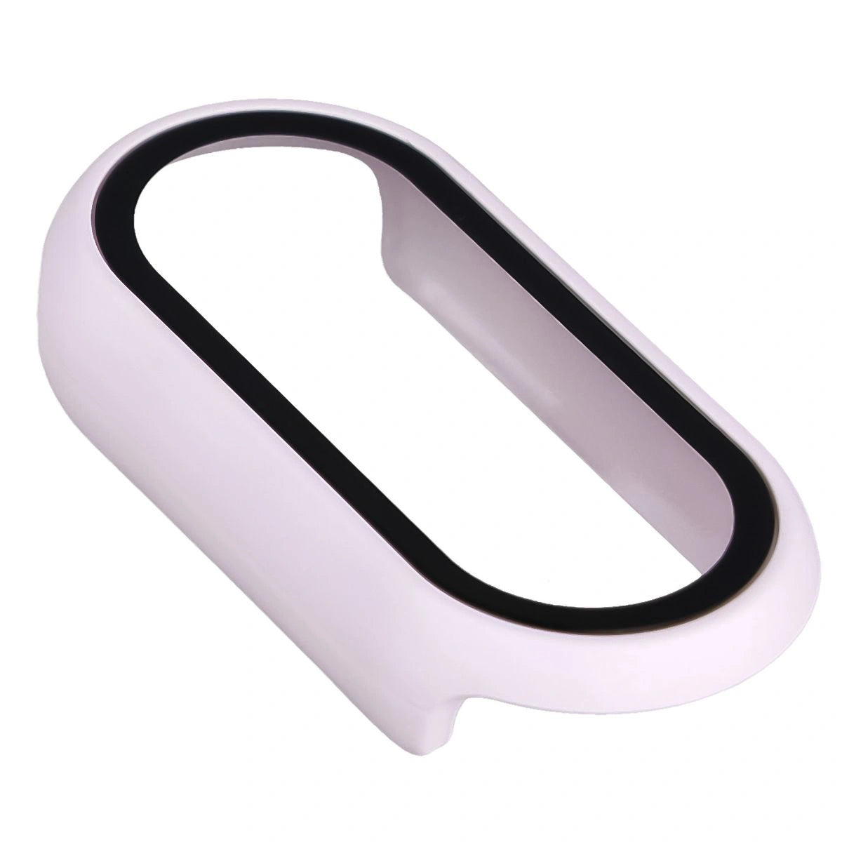 Schutzhülle mit Glas für Xiaomi Smart Band 10, Bizon Case Watch Adamo, Hellviolett