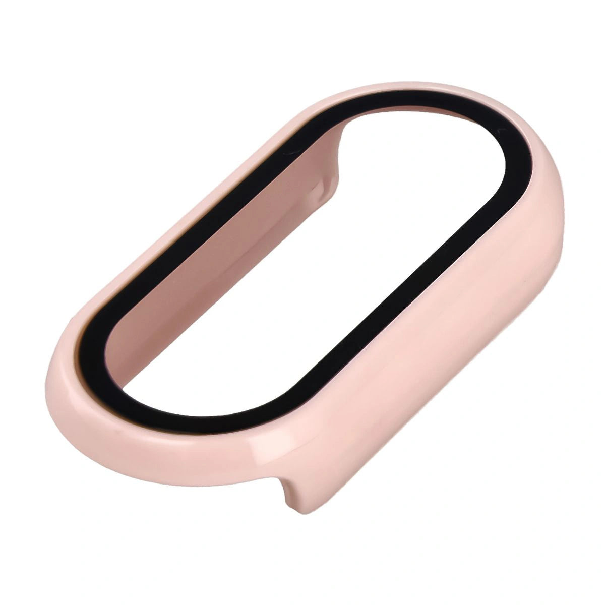 Schutzhülle mit Glas für Xiaomi Smart Band 10, Bizon Case Watch Adamo, Rosa